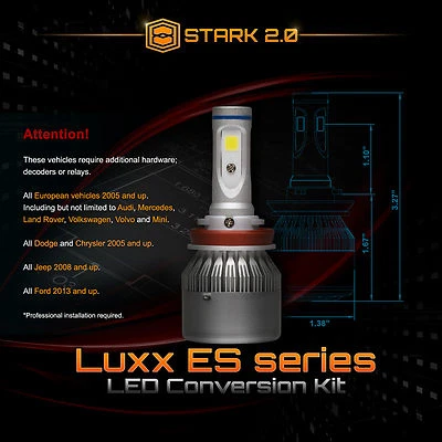 Kit de conversión de faros LED 40W 4500LM 1 pieza o par 6000K blanco (B) Foto 1 de 4