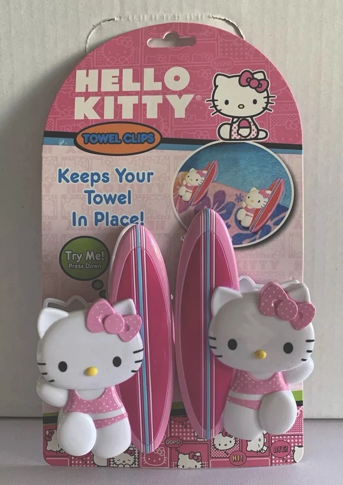 Boca Clips Towel Clips Hello Kitty Set/2 clips