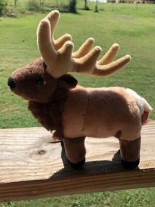 Wild Republic Plush Elk 8” Reindeer Stuffed Animal - Picture 1 of 9