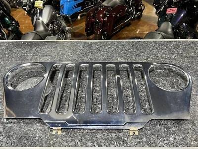 Cubierta de parrilla delantera cromada Jeep TJ LJ Wrangler OEM 1997-2006 Foto 1 de 4