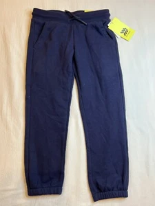 All In Motion Boys' Size XS 4/5 Fleece Jogger Pants Navy Blue - Picture 1 of 7