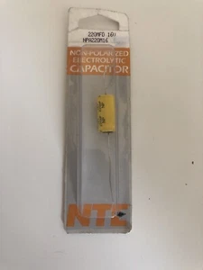 NTE Electronics NPA220M16 CONDENSATORE ELETTROLITICO ALLUMINIO NON POLARIZZATO - Foto 1 di 1
