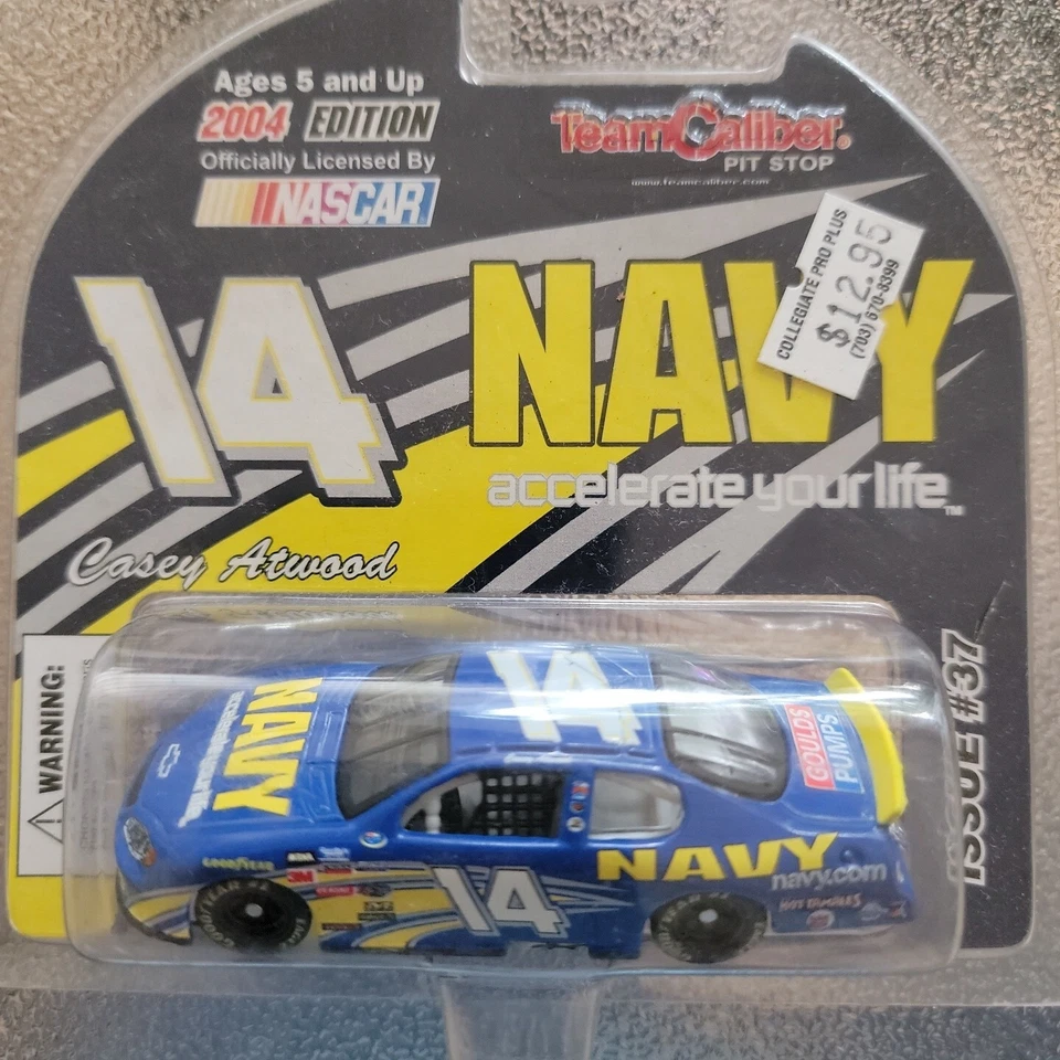 2004 Edição Nascar 14 Marinha, Edição 37, Casey Atwood Chevy Carro de Corrida - Imagem 1 de 1