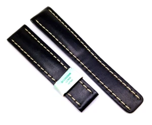 Bracelet Montre 20mm Noir Cuir de Veau Convenable pour Breitling ArteOra / 12 - Bild 1 von 3