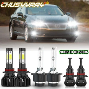 For Lexus GS350 2007-2011 6x LED/HID Headlight Hi/Lo Beam + Fog Light Bulbs Kit - Picture 1 of 23