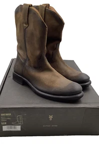 FRYE Men's Duke Roper Western Boot 3481311    US 11 1/2 D  Original $478.00 - Picture 1 of 23