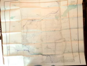 1920er Faltkarte NORTHERN ALBERTA graviert im Büro des Chefgeographen - Bild 1 von 2