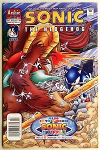 SONIC The HEDGEHOG Comic Book #92 March 2001 KNUCKLES Bagged & Boarded NM - Picture 1 of 3