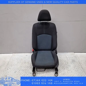 2015 NISSAN NOTE FRONT PASSENGER SIDE SEAT FABRIC - Picture 1 of 19
