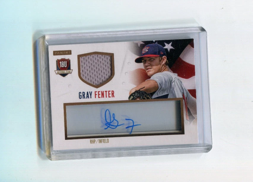 2014 USA Baseball 18U Team Signatures Gray Fenter Auto Jersey 35/99 - Image 1 of 1