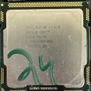 Intel Core i7-870 SLBJG 2.93GHz (Turbo 3.60GHz) 8M 4-Core LGA-1156 Desktop CPU
