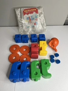 Vintage Tuppertoys Tupperware Spielzeug Kup L Ups Pop Together Bauset Set Set - Bild 1 von 9