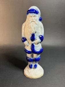 "Estatuilla de Santa de cerámica esmaltada con sal de 5,75"" - astilla en la base" - Imagen 1 de 14