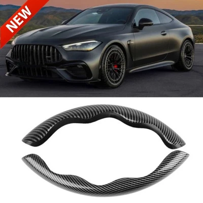 Carbon Fiber Leather Non-Slip 15"Car Steering Wheel Cover For Mercedes Benz AMG - Image 1 of 4