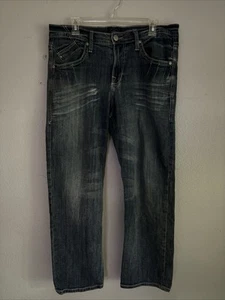Rock & Republic Jeans Mens 34x30 Relaxed Straight Leg Blue - Picture 1 of 8