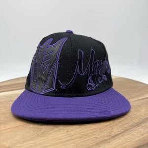 Transformers Megatron 2012 Black/Purple Snap Back Cap Hat Wool Blend OSFA EUC - Picture 1 of 10