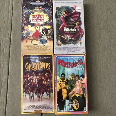 The Secret of NIMH, The Witches, Ghostriders, Bugaloos VHS Collection - Image 1 of 4