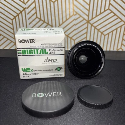 BOWER DIGITAL HIGH DEFINITION SUPER FISHEYE LENS .42X 46MM THREAD (CH122) - Image 1 of 4