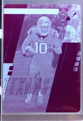 2017 Absolute DeAndre Hopkins Printing Plates Magenta 1/1 #70 Texans - Image 1 of 2