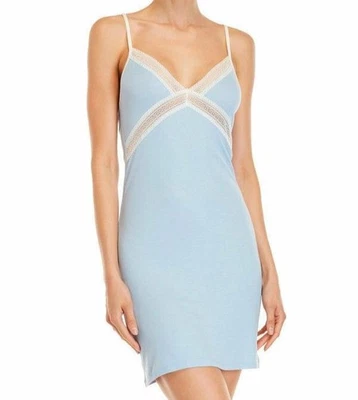La Perla Studio Collection S Ribbed Chemise Nightgown Blue - Image 1 of 2
