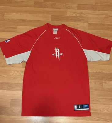 2004 Reebok Houston Rockets Auténtico Calentamiento Equipo Ropa Camisa NBA Hombres’s L Foto 1 de 4