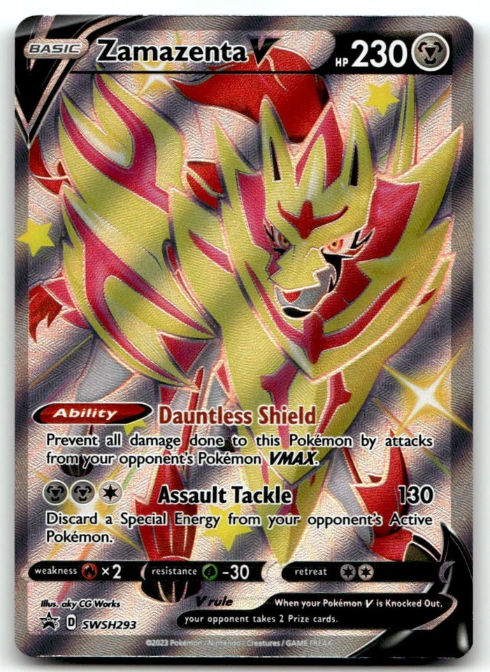 NM Zamazenta V (Shiny) #SWSH293 From SWSH: Sword & Shield Promo Cards ! - Image 1 of 1