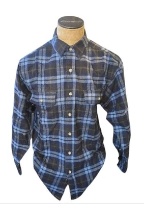 Camisa de franela de manga larga azul océano Moose Creek para hombre - ¡NUEVA! Foto 1 de 4