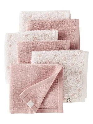 Paquete de 6 paños de algodón orgánico para bebé, rosa multi, OSZ Foto 1 de 3