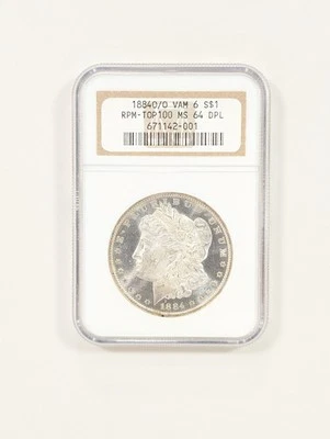 1884-O/O Morgan Silver Dollar MS64 DPL ~ DMPL RPM - TOP 100 VAM 6 Pedegree - Image 1 of 4