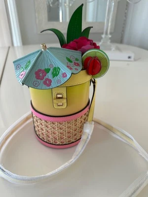 BOLSO BANDOLERA KATE SPADE PLAYA OMBRE BEBIDA 3D NUEVO CON ETIQUETAS KH038 Foto 1 de 4