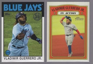 (2) Card Lot - Vladimir Guerrero Jr. Blue Jays - Topps Heritage Topps - Picture 1 of 2