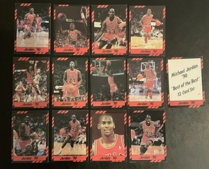 Original Vintage 1990 Michael Jordan "Best of the Best" Complete Set (12 Cards) - Bild 1 von 2