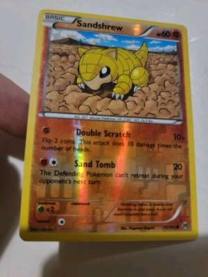 TCG POKEMON SANDSHREW Basic Common XY BREAKthrough BKT REVERSE HOLO 75/162 NM-MT - Image 1 of 2