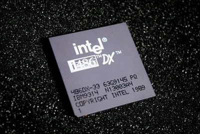 Intel i486 486DX33 Sammler CPU mit IBM Teilenummern 63G9145 PQ IBM9314 N13003A4 - Bild 1 von 3