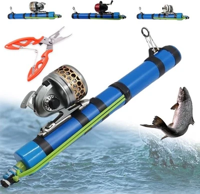 Fishing Catapult Rod, Telescopic Slingshot Fishing Reel Set Angling Gear Outdoor - Image 1 of 4