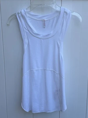 Новый с Ярлыками FP движение чистый белый укороченный средний ассиметричный спортивная майка - Изображение 1 из 4