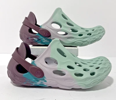 Merrell Hydrio Moc Drift Zapato Agua Iris/Verde azulado Tie Dye, UNISEX Hombres 5.5 Mujeres 7A Foto 1 de 4