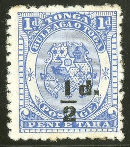 Tonga 1893 Scott #16 Mint Heavy Hinged Fine/Very Fine - Picture 1 of 2