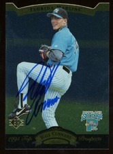 1995 Portland Sea Dogs WILL CUNNANE Signed Card autograph AUTO PADRES BREWERS