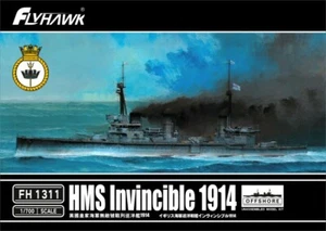 Flyhawk 1/700 FH1311 HMS Battleship Invincible 1914 - Picture 1 of 1