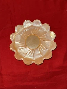 Vintage anchor hocking fire king peach luster saucer - Picture 1 of 3