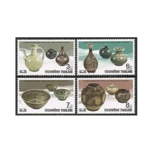 Thailand 1517-1520,MNH.Michel 1544-1547. BANGKOK-1993.Pottery,Bowl,Jar. - Picture 1 of 1