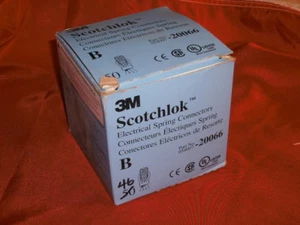 3M SCOTCHLOK ELECTRICAL SPRING CONNECTORS 054007-20066 BLUE - BOX OF 46 - Picture 1 of 2