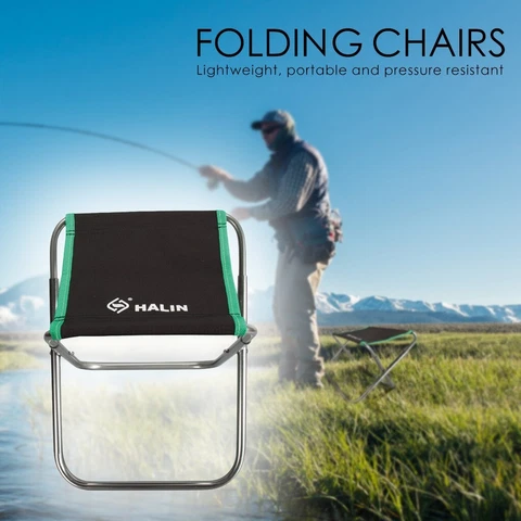 Portable Folding Chair Outdoor Camping Fishing Modern Chairs Set of 2 Leather Cover