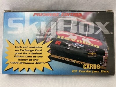 1994 Skybox Premiere Edition NASCAR trading card set includes Dale Earnhardt - Image 1 of 4