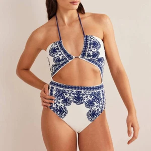 Boden - Cut-Out Detail String Swimsuit - Damen Badeanzug NEU - UK 14 EU 42 - Bild 1 von 9