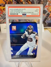 Luke Musgrave Donruss Elite Rookie 2003 Aspirations Die-cut Blue /99 PSA 10 GM