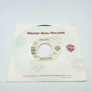 RANDY TRAVIS: Promises / Written In Stone. 45 RPM, VG+ - Picture 1 of 4