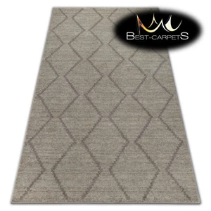 VERY THICK AMAZING RUGS "SOFT" Zigzag cream durable best carpets high quality - Picture 1 of 6