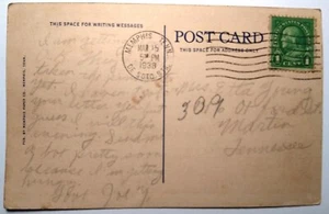 USA / USA 1938 - Memphis, Tennessee Postkarte  - Bild 1 von 3